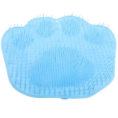 ORFOFE Shower Foot Scrubber and Back Scrubber Mat with Non-Slip Suction Cups