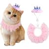 Cat Birthday Bandana Hat Set view 1