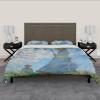 DINGSION Claude Monet-Style 3-Piece Bedding Set, Woman with a Parasol, Breathable, 240 x 220 cm view 3