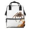 HCBPWVQA Multifunctional Diaper Backpack for Laptop and Travel, Large, Brown/Black view 1