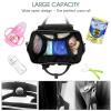 HCBPWVQA Multifunctional Diaper Backpack for Laptop and Travel, Large, Brown/Black view 4