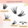 Parriparri 60D Lash Cluster Extension Set with Glue & Remover view 3