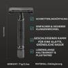 BAILI Butterfly Double-Edge Safety Razor, Black, with Mirrored Travel Case view 2