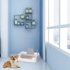 Indoor Puppy Potty Tray with Removable Grate and Guard Wall view 2