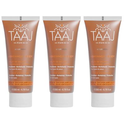 TAAJ Abhyanga Jasmine Shower Jelly, 3 x 200 mL