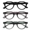 OPULIZE RIO Reading Glasses with Blue-Light Filter, 3-Pack, Flat-Top Frames, Black/Green/Gray, Women & Men, Spring Hinges, BBB53-167, +3.00 view 1