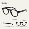 OPULIZE RIO Reading Glasses with Blue-Light Filter, 2-Pack, Flat-Top Frame, Black and Blue Tortoiseshell, +1.00 view 2