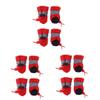 Sosoport 3-Piece Red Dog Boots with Non-Slip Soles view 1