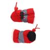 Sosoport 3-Piece Red Dog Boots with Non-Slip Soles view 2