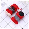 Sosoport 3-Piece Red Dog Boots with Non-Slip Soles view 4
