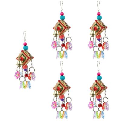 BESPORTBLE 5-Piece Acrylic Parrot Chew Toy Set
