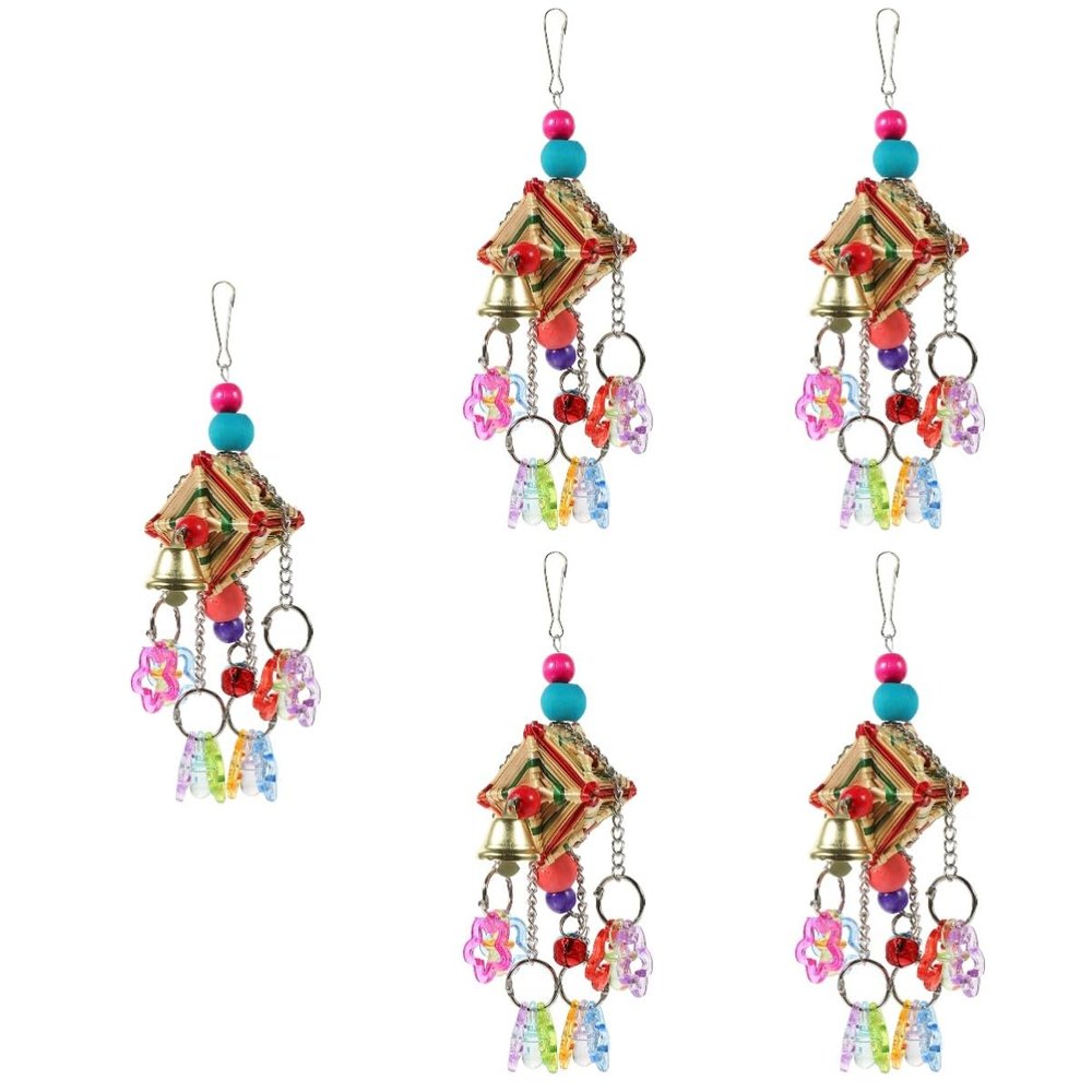 BESPORTBLE 5-Piece Acrylic Parrot Chew Toy Set