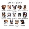 zauselbart Personalized Dog Treat Jar with Name, Ceramic Storage Container with Wooden Lid, Size S view 3