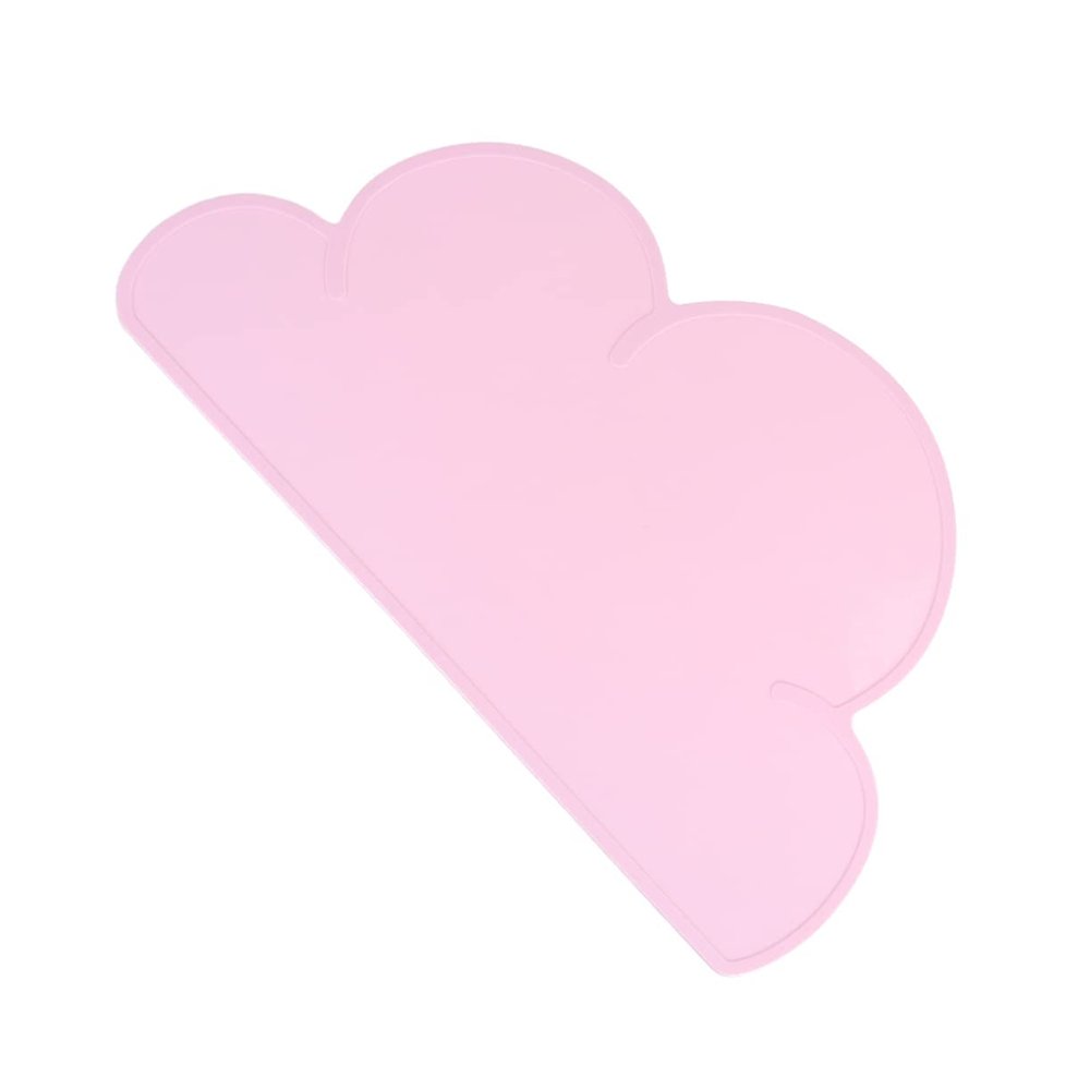 Supvox Silicone Pet Feeding Mat, Bowl Placemat for Dogs, Food-Safe, Easy to Clean, Light Pink