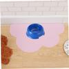 Supvox Silicone Pet Feeding Mat, Bowl Placemat for Dogs, Food-Safe, Easy to Clean, Light Pink view 4