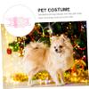 Sosoport 2-Piece Pet Skirt with Strawberry Pattern, Cotton Summer Dog Clothing for Small Dogs view 4