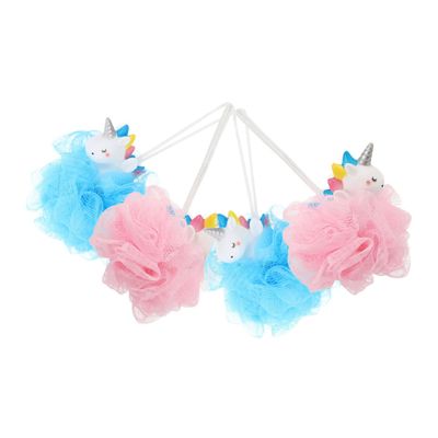 SOESFOUFU 4-Piece Loofah Sponge Set for Kids