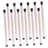 20 Gold Aluminum Double-Ended Eyeshadow Brushes with Synthetic Bristles view 1