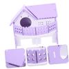 VANZACK 6-Piece Double-Layer Hamster Hideout Villa for Hamsters and Guinea Pigs view 4