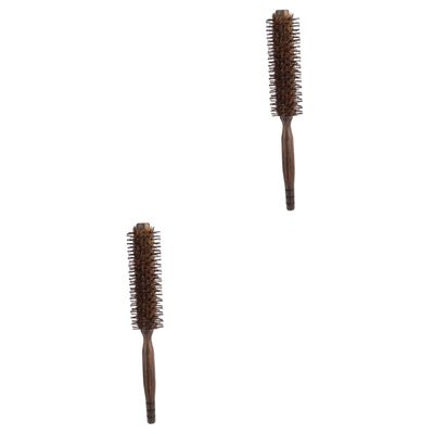 MAGICLULU 2-Piece Boar Bristle Round Brush Comb Set