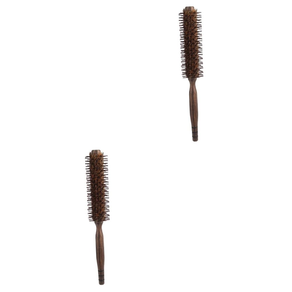 MAGICLULU 2-Piece Boar Bristle Round Brush Comb Set