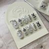 Heavy Industry Collection Phototherapy Handmade Nails with Lightweight Luxury Full-Diamond Nail Stickers (Size: 605, Color: S) view 3