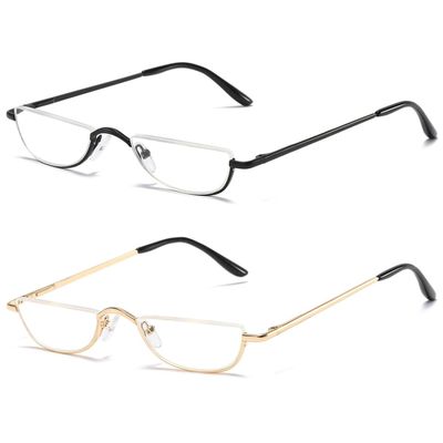 ABETOS 2 Pack Half-Rim Reading Glasses