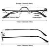 ABETOS 2 Pack Half-Rim Reading Glasses view 2