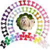 Dog Hair Bows with Metal Clip, Random Color, 20 Pieces view 1