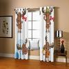 GOKSEL Blackout Curtains, 2 Panels, 117 W x 138 H cm, Moose Design view 1