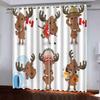 GOKSEL Blackout Curtains, 2 Panels, 117 W x 138 H cm, Moose Design view 2