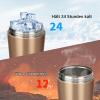 TOOFEEL 20 oz Insulated Stainless Steel Protein Shaker Bottle view 2