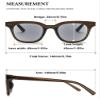 VEVESMUNDO Tinted Reading Sunglasses, Rectangular Blue-Light Filter Glasses, +1.5, Brown & Gray Lenses view 2