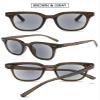 VEVESMUNDO Tinted Reading Sunglasses, Rectangular Blue-Light Filter Glasses, +1.5, Brown & Gray Lenses view 3