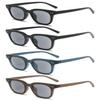 VEVESMUNDO Tinted Reading Sunglasses for Women and Men, Rectangular Blue-Light-Blocking Horn-Rimmed Readers, +1.5, 4-Piece Set A view 1