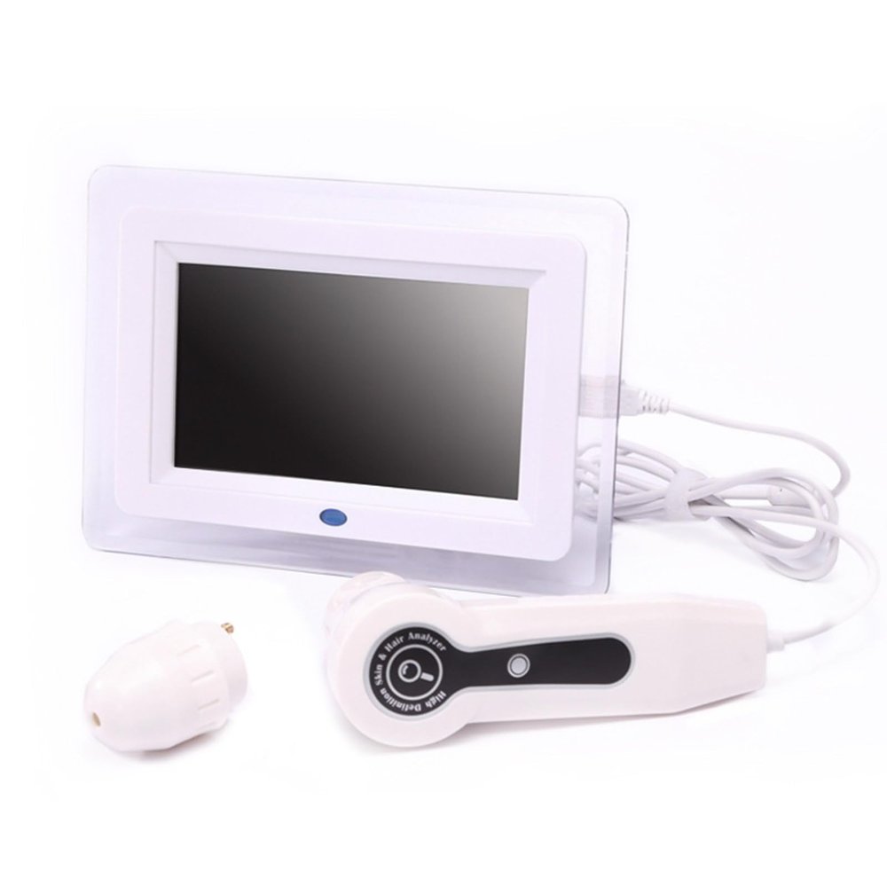 Portable 7-Inch HD LCD Skin and Scalp Analyzer, 50x/200x, Plug-In Model