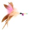 Lightweight Kitten Wand Toy with Bell, Multicolor view 2