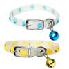 Fluorescent Silicone Pet Collar: Adjustable, Stylish, 2 Pack view 1