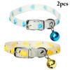 Fluorescent Silicone Pet Collar: Adjustable, Stylish, 2 Pack view 3
