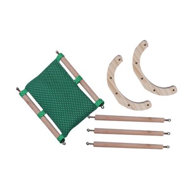 CIYODO Wooden Rattle Bed for Hamsters and Small Pets with Cotton Cushion
