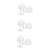 MAGICLULU 6-Piece Multifunctional Plastic Wig Stand for Wigs and Hats, Half-Moon Tabletop Stand for Hair Styling and Display, for Salons and Home view 1