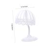 MAGICLULU 6-Piece Multifunctional Plastic Wig Stand for Wigs and Hats, Half-Moon Tabletop Stand for Hair Styling and Display, for Salons and Home view 2