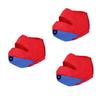 Sosoport 3-Piece Adjustable Non-Slip Cat Muzzles, Red view 1