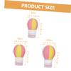 FOMIYES 9-Piece Refillable Travel Bottle Set, Hot Air Balloon Design view 3