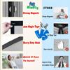 Magnetic Window Screen, 95 x 190 cm, Telescoping Curtain, Black view 4