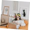 Avocado Cosmetic Headbands for Face Washing, Yellow view 4