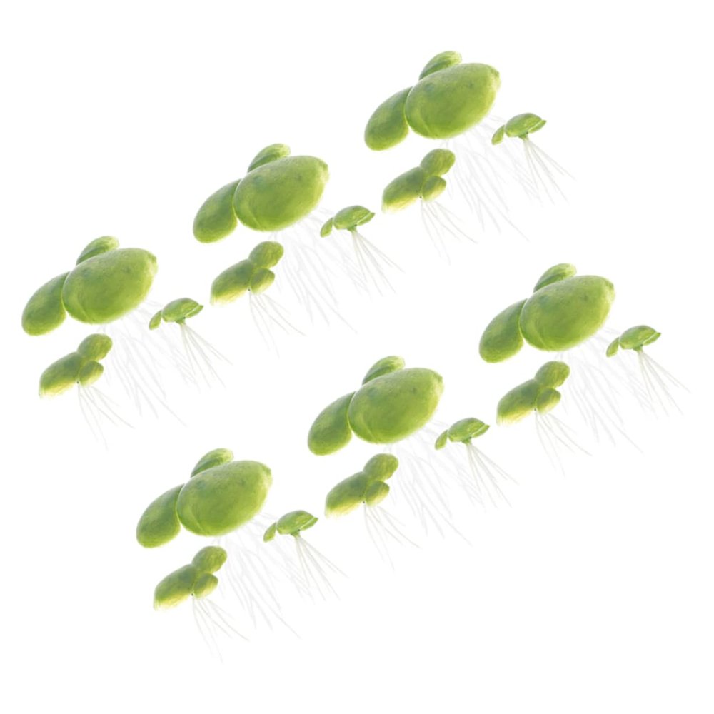 Yardwe 18-Piece Artificial Water Lettuce for Aquariums