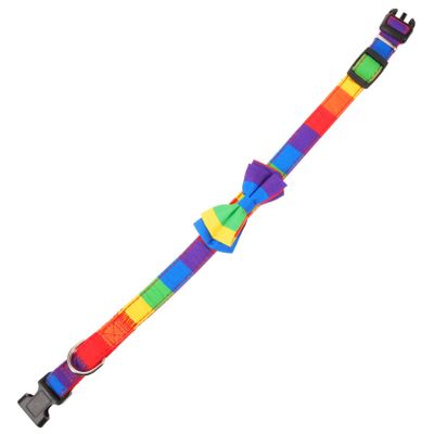 Sosoport Adjustable Rainbow Cat Collar