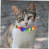 Sosoport Adjustable Rainbow Cat Collar view 3