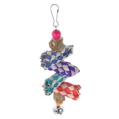 BESPORTBLE Bird Swing Toy with Colorful Beads